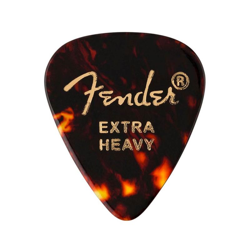 Fender tortoise shell 351 shape extra heavy, 12-pack | Tonefactory