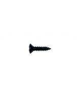 Screw, black, 3x12mm, 12pcs, oval countersunk, tapping, for pickguard
