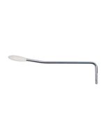 Tremolo arm, 6mm thread, chrome, 5mm arm diameter, white cap