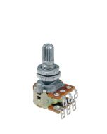 ALPS 2x500K blender potmeter, 10mm. bushing, M7x0,75 thread, blends 2 sources, made in Japan