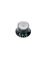 Bell knob SG model, black with chrome cap, tone