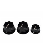 Fender Genuine Replacement Part jbass/mustang knobs for CTS shaft size 2+1 black 