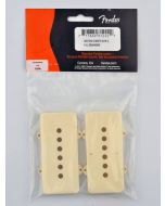 Fender Genuine Replacement Part pickup covers Jazzmaster parchment plastic set of 2 