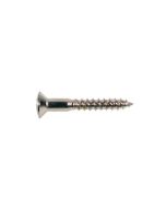 Screw, nickel, 3,5x25mm, 12pcs, oval countersunk