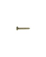 Screw, brass gold, 2,2x9,5mm, 12pcs, dome head, tapping, for tuners
