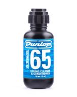 Dunlop Formula 65 Ultraglide string cleaner & polisher, 2 oz. bottle with applicator top