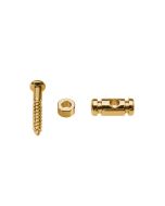 Snaargeleider, cilinder model, goud, hoogte 6.5mm, inclusief bus en schroef