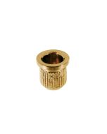 Snaarbus, goud, Tele, 8,2mm diameter x 9,5mm, 6-pack