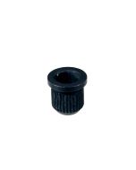 Snaarbus, zwart, Tele, 8,2mm diameter x 9,5mm, 6-pack