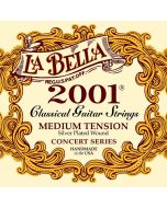 LaBella 2001 Series snarenset klassiek, professional, medium tension, clear nylon trebles, silverplated basses