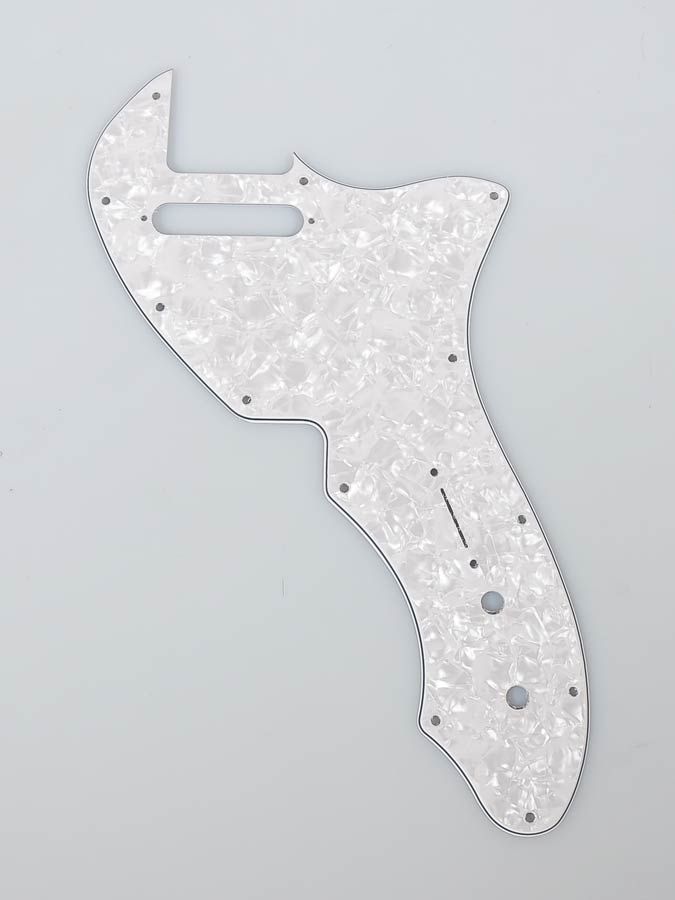 FLEOR Pickguard 3 Plis Vieilli Perlé Pour Guitare électrique Type TL 69 – Vis Incluses