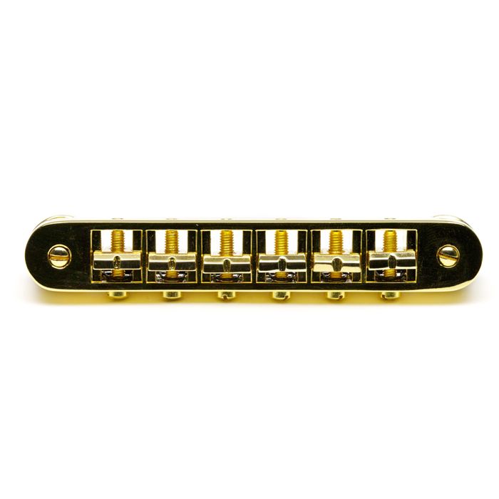 Graph Tech ResoMax PM-8843-G0 - NV1 4 mm Tune-O-Matic Bridge - Gold