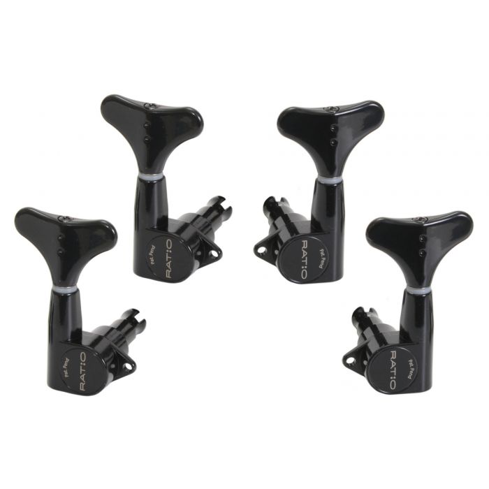 Graph Tech PRB-4220-B0 Ratio Bass Machine Heads with Y-Style Button - 4-String