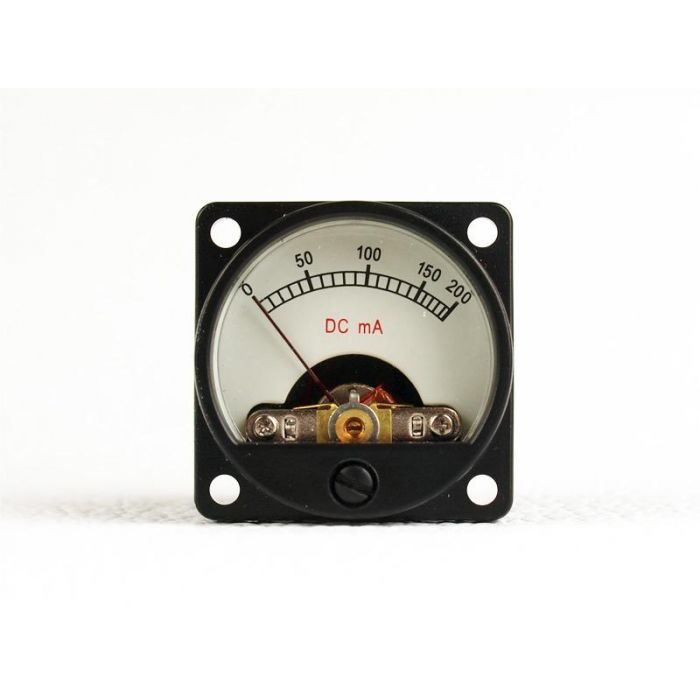 Retro Panel Meter 200 mA DC