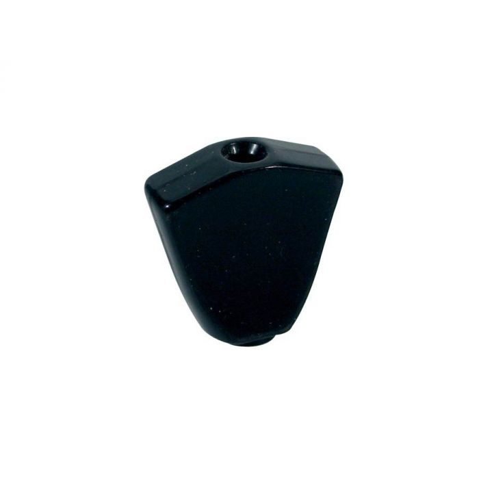 Mechaniekknoppen, metaal, zwart, schroefmodel, 19x20mm, 6-pack