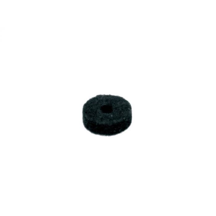 Vilten ring voor eindknop, zwart, 12x3mm, 12-pack
