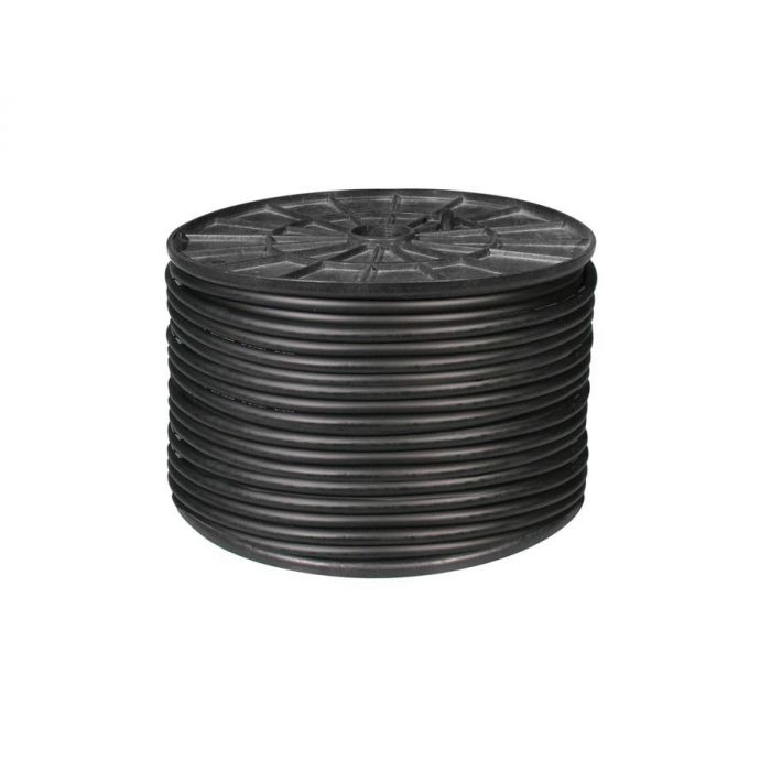 Speaker kabel, zwart rol, 100 mt., 2 x 2,5mm