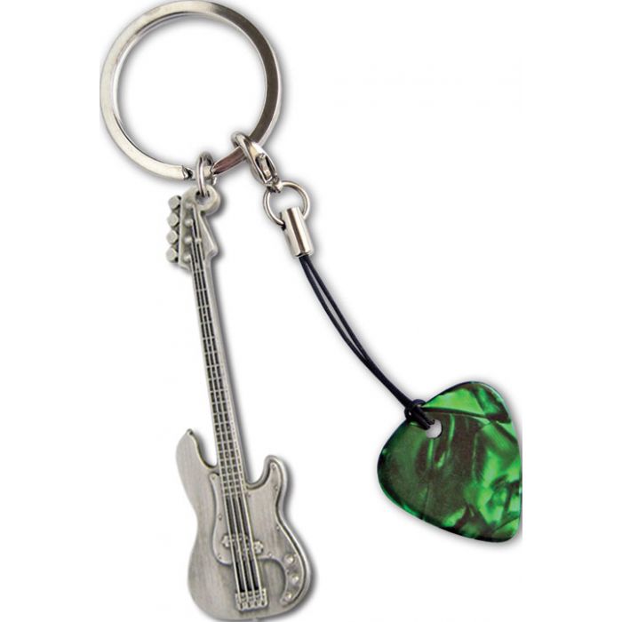 GA  Bass Guitar Metal Keyring