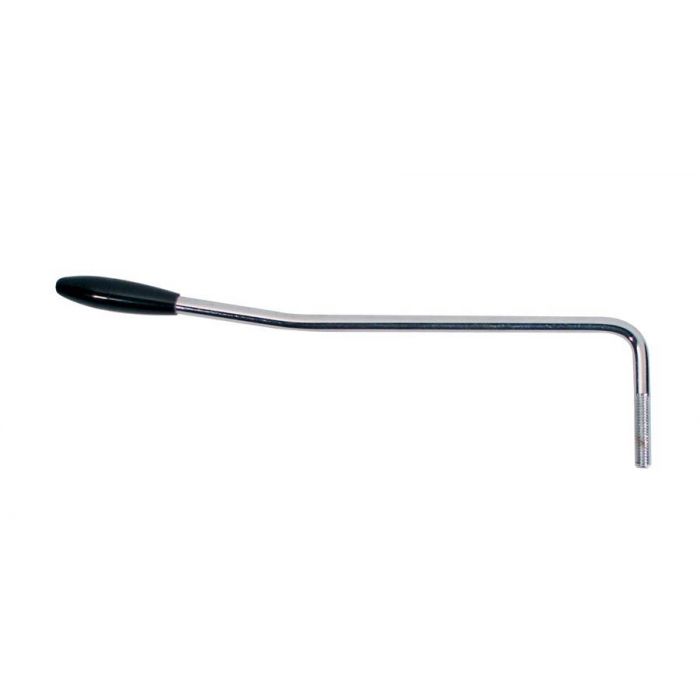 Tremolo arm, 5mm thread, chrome, 5mm arm diameter, black cap