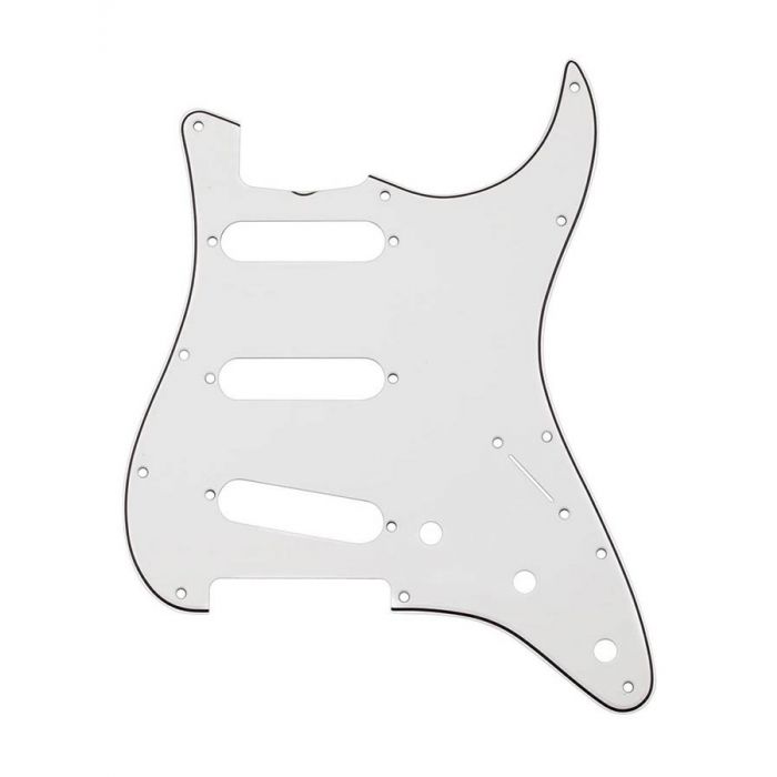 Fender Genuine Replacement Part pickguard Pure Vintage '65 Stratocaster 3-ply eggshell 11-hole with nitrocellulose finish