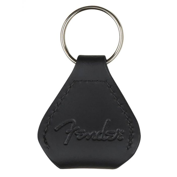 Fender leather pick holder keychain