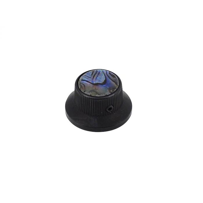 Bell knob with abalone inlay