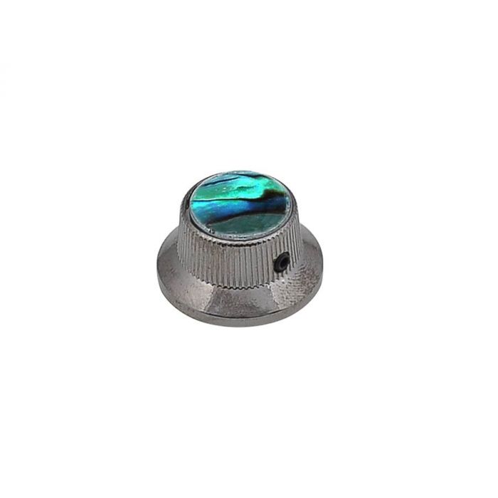 Bell knob with abalone inlay