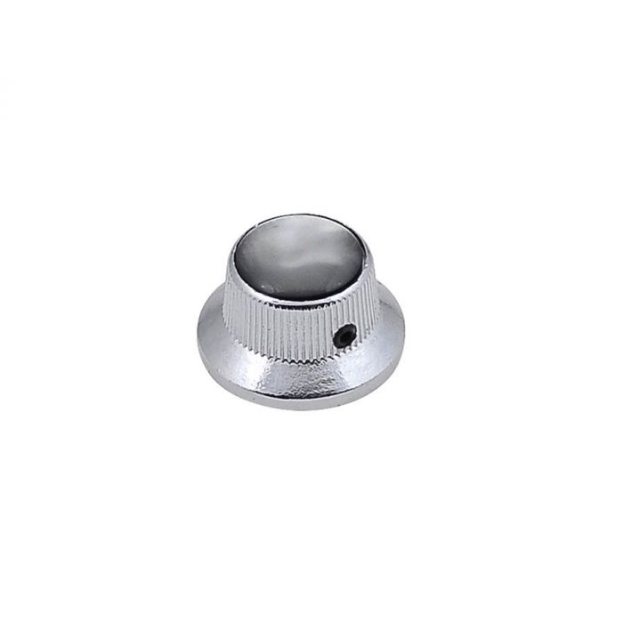 Bell knob with black pearl inlay