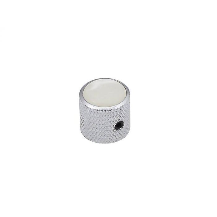 Dome knob with pearloid inlay