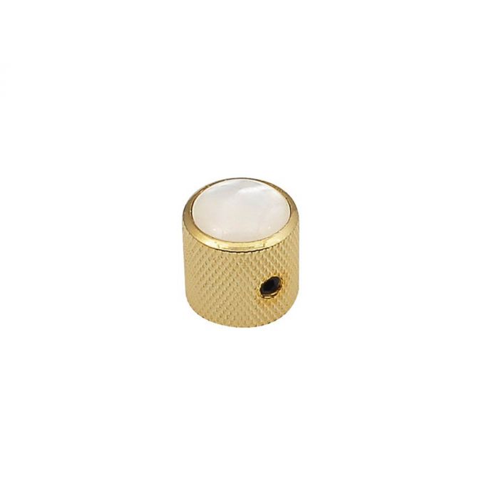 Dome knob with pearloid inlay