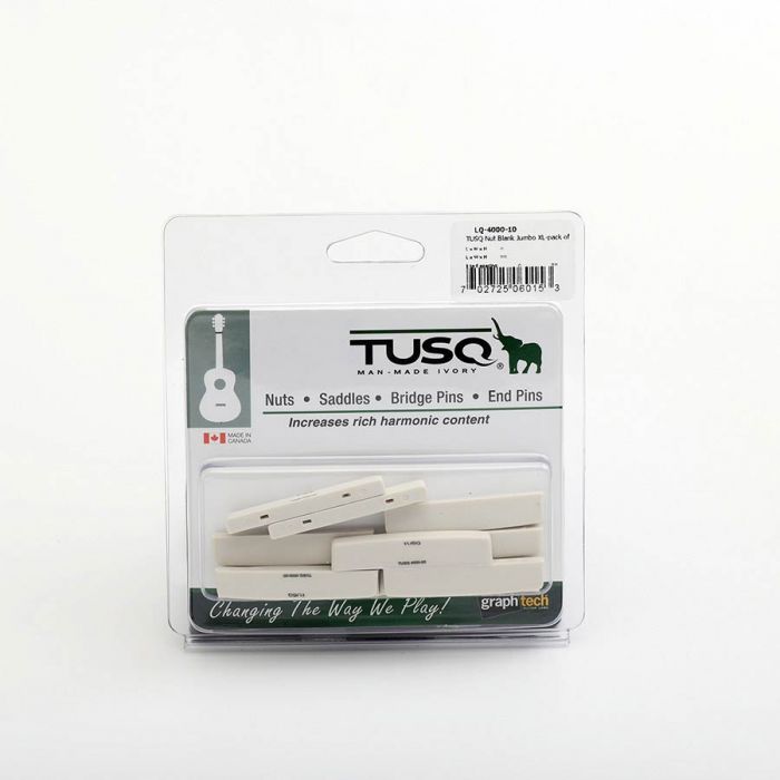 Graphtech TUSQ 10-pack blank nuts 48.39 x 4.88 x 9.52mm