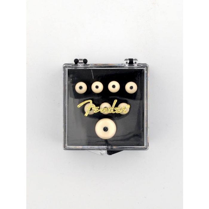 Fender Genuine Replacement Part bridge pins for acoustic guitar white with black dot set of 6 