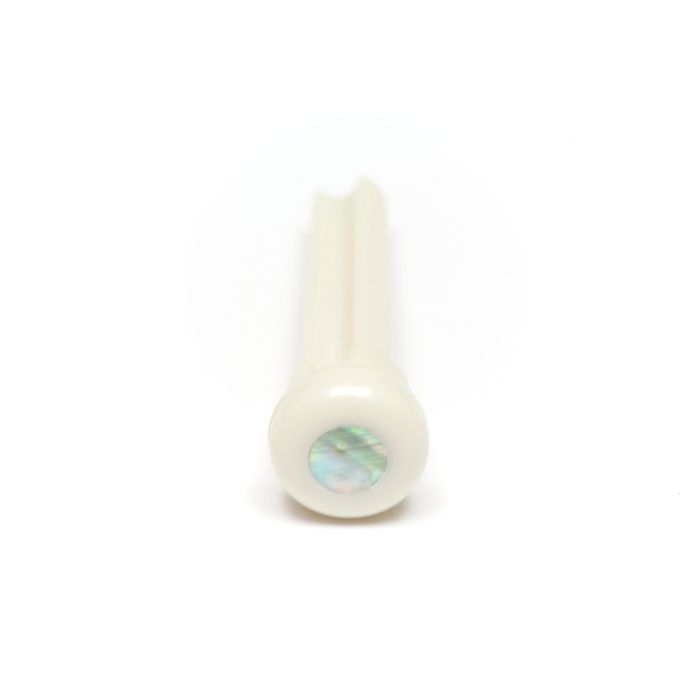 Graph Tech TUSQ PP-1000-00 - Presentation Style Bridge Pins - White - with Paua Shell Inlay