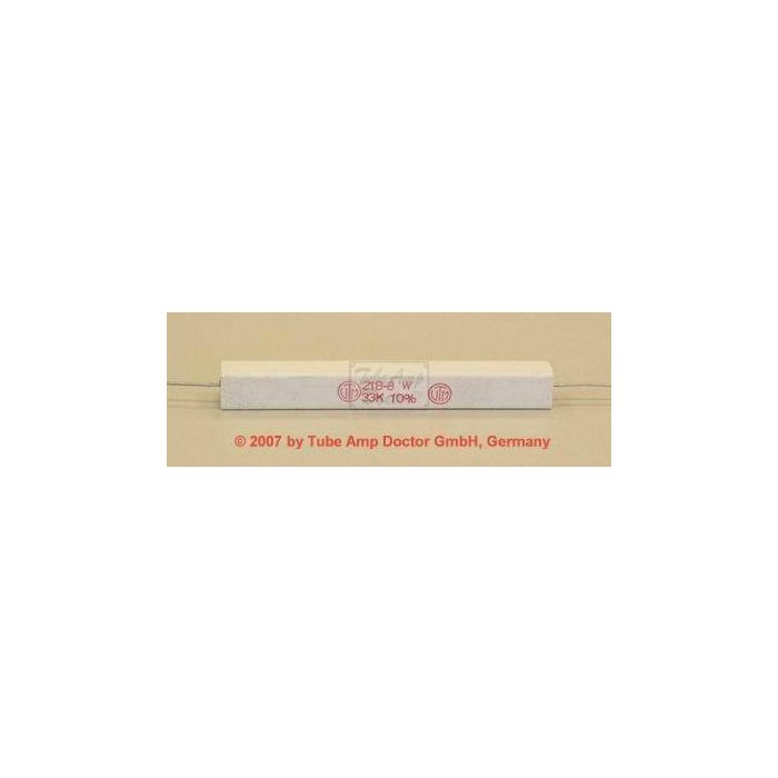 Wire-wound resistor 33k Ohm / 17Watt