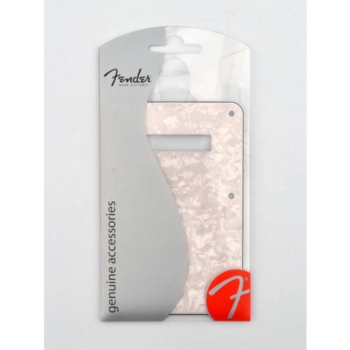 Fender Genuine Replacement Part Stratocaster back plate 4-ply white moto 
