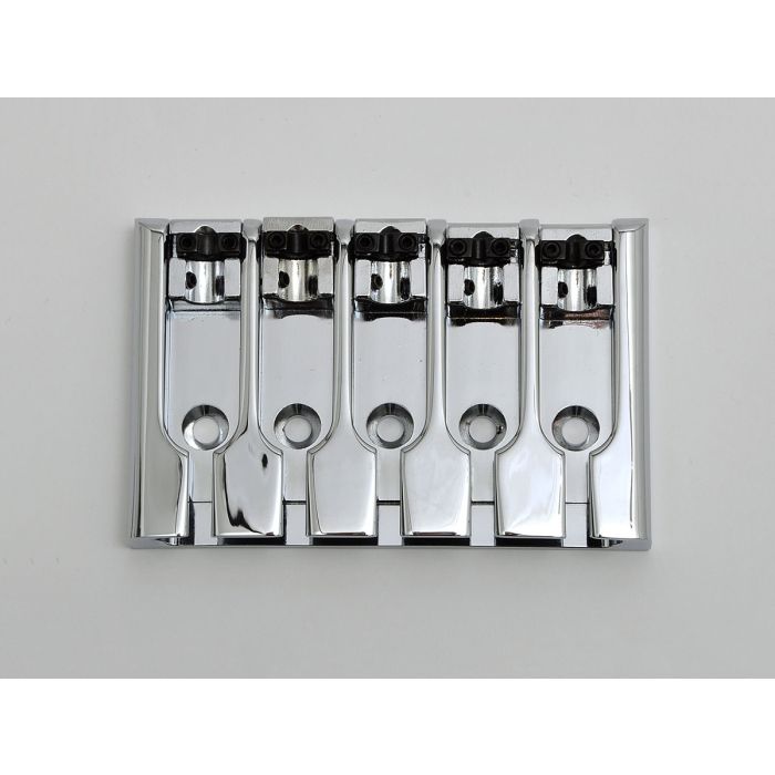 Basbrug 5-snaar massief 3-D brug Chrome