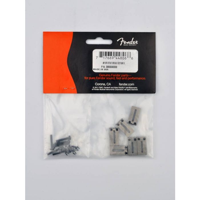 Fender Genuine Replacement Part bridge saddles Strat/Tele American Series '86-'07 chrome set of 6 