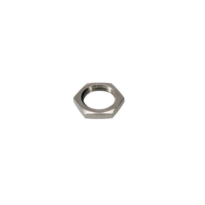 Moer voor chassis connector, nikkel, 12 stuks