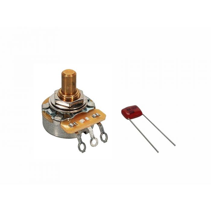 Fender Genuine Replacement Part 250K No Load potentiometer .375  length bushing solid shaft with .022mf capacitor 