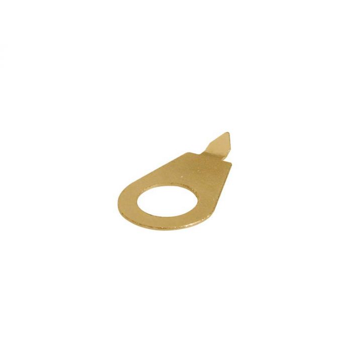 Pointer washers, gold, 6-pack, 30 degrees angled point, 9,5mm hole for inch pots
