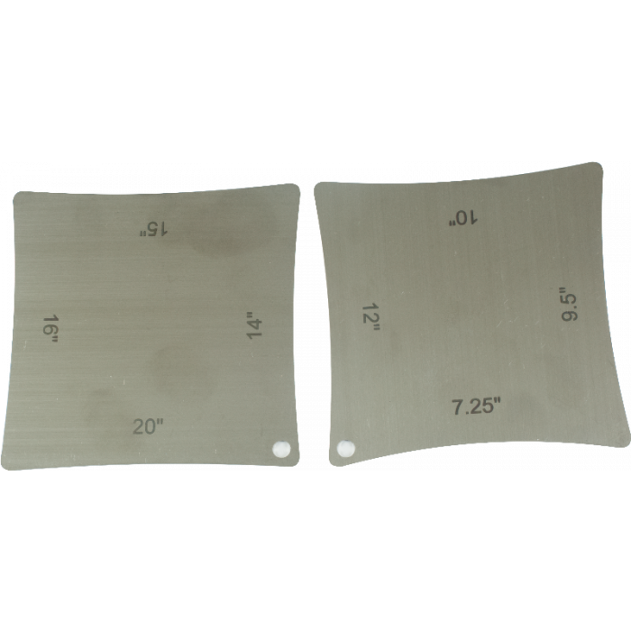 Radius Gauges - 2 Gauges for 8 Radiuses