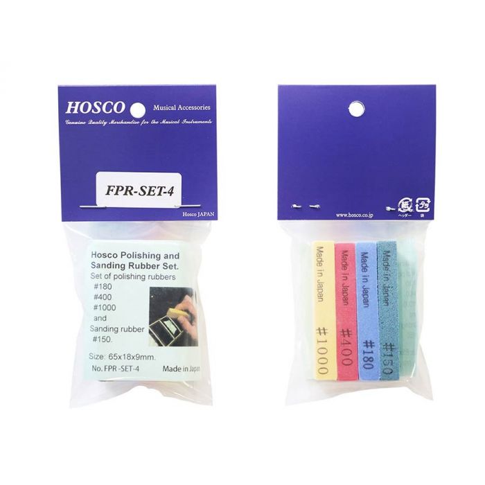 Hosco fret polishing rubbers 4/set