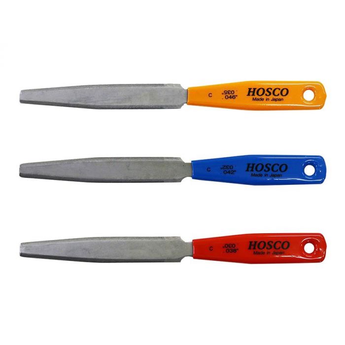 Hosco Japan nut slotting files set of 3pcs classic guitar