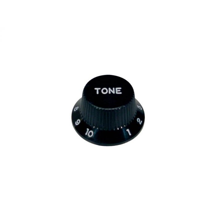 Bell knob,Strat, black, tone, for inch type pot shaft