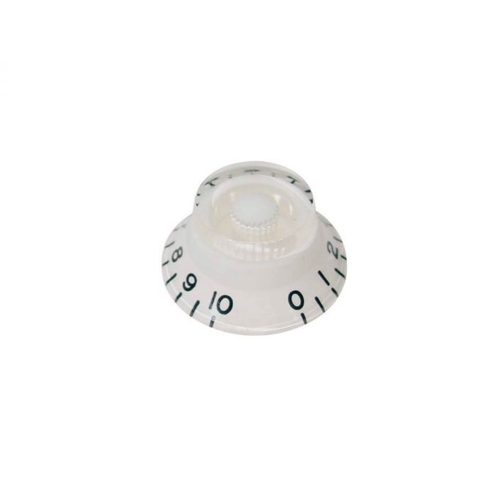 Bell knob, transparent white