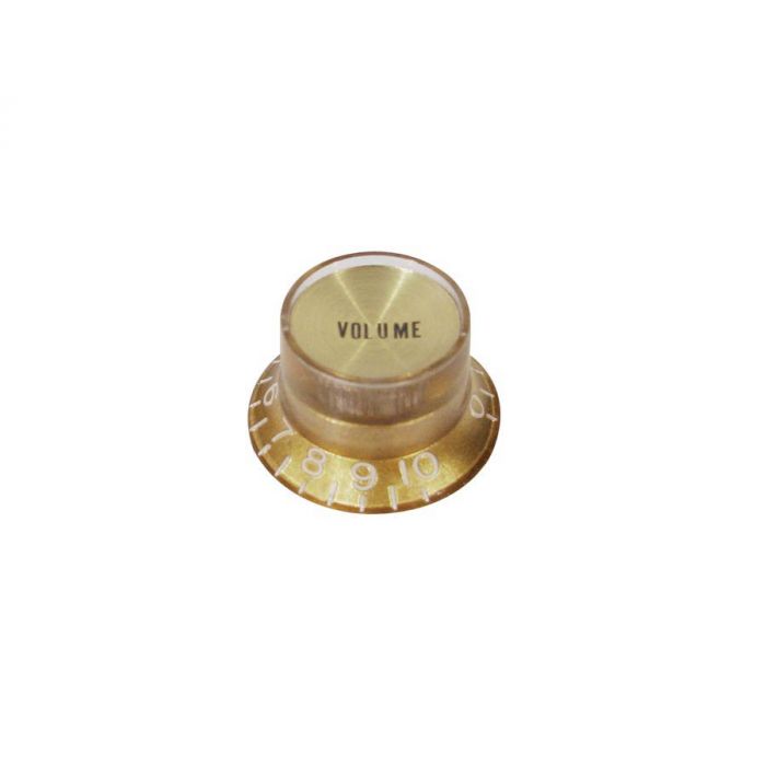 Bell knob SG model, gold with gold cap, volume, for inch type pot shaft