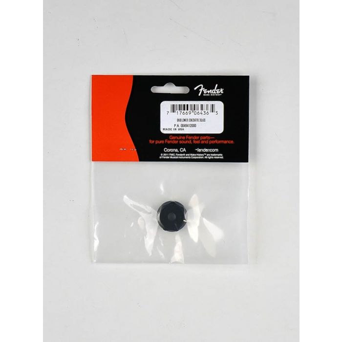 Fender Genuine Replacement Part lower knob for Deluxe Jazz Bass black 