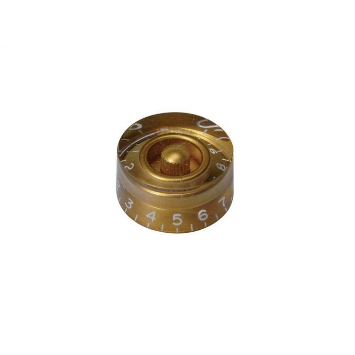 Speed knob (hatbox), transparent gold