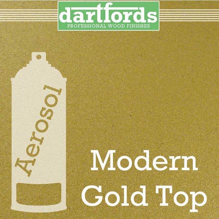 Dartfords Metallic Cellulose Paint Modern Gold Top - 400ml aerosol