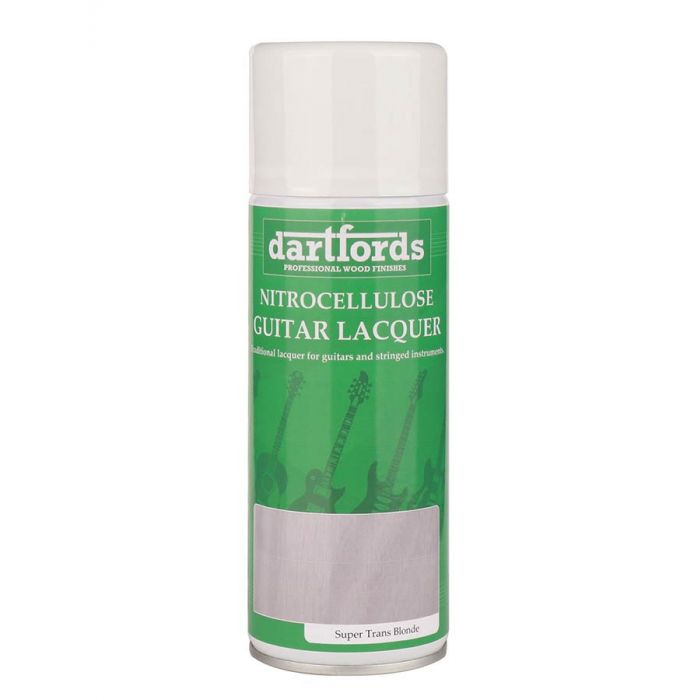 Dartfords Pigmented Nitrocellulose Lacquer Super Trans Blonde White - 400ml aerosol